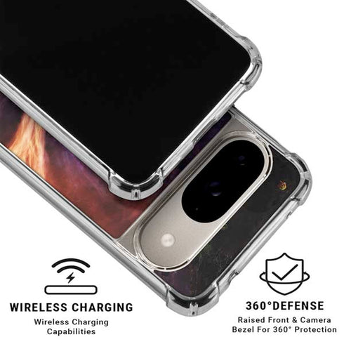 StockTrek Binary System Orbiting near a Black Hole Google Pixel 10 Clear Case